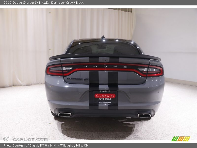 Destroyer Gray / Black 2019 Dodge Charger SXT AWD