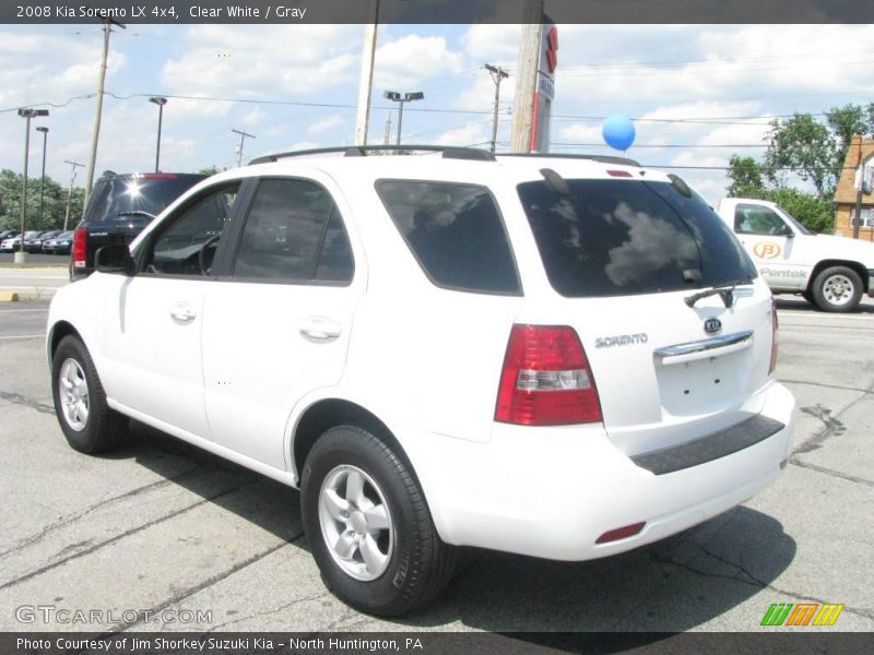 Clear White / Gray 2008 Kia Sorento LX 4x4