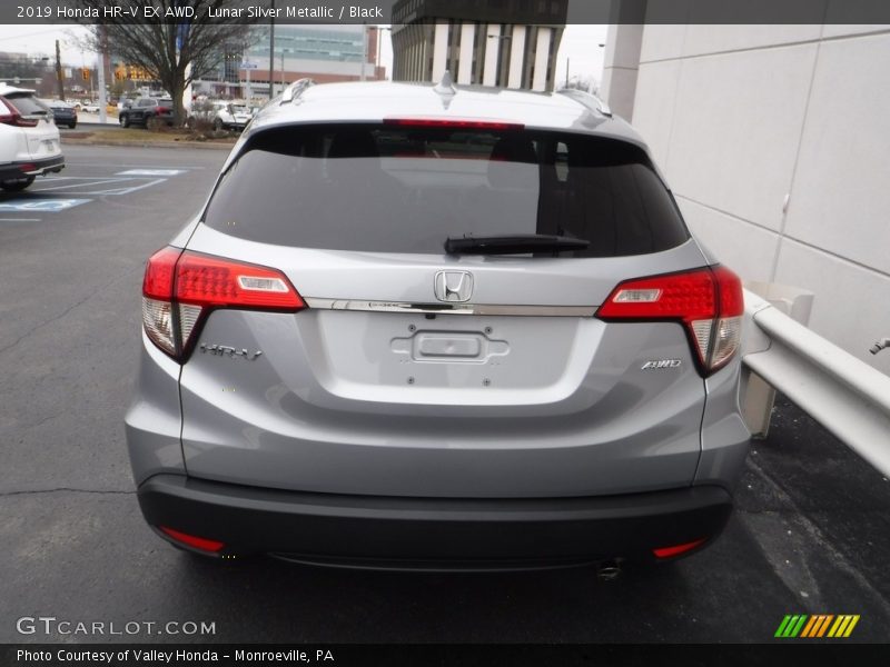 Lunar Silver Metallic / Black 2019 Honda HR-V EX AWD