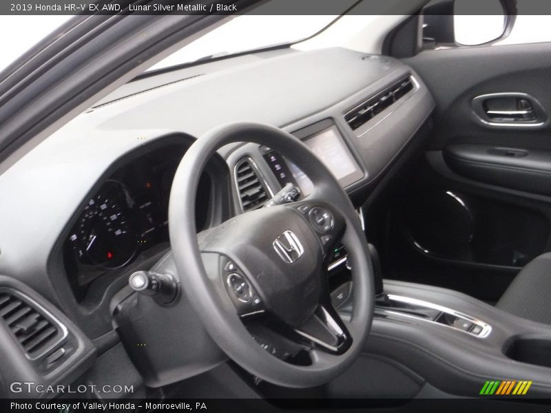 Lunar Silver Metallic / Black 2019 Honda HR-V EX AWD