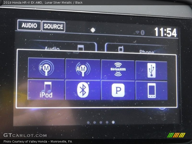 Lunar Silver Metallic / Black 2019 Honda HR-V EX AWD