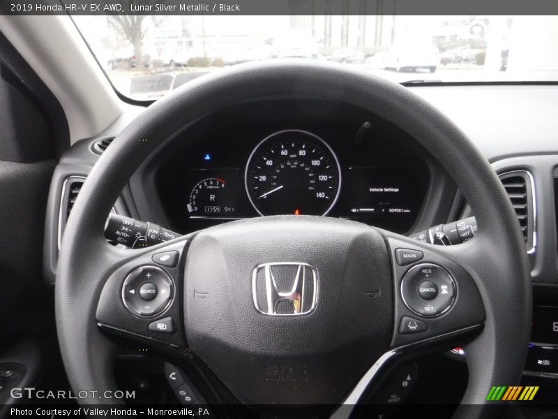 Lunar Silver Metallic / Black 2019 Honda HR-V EX AWD