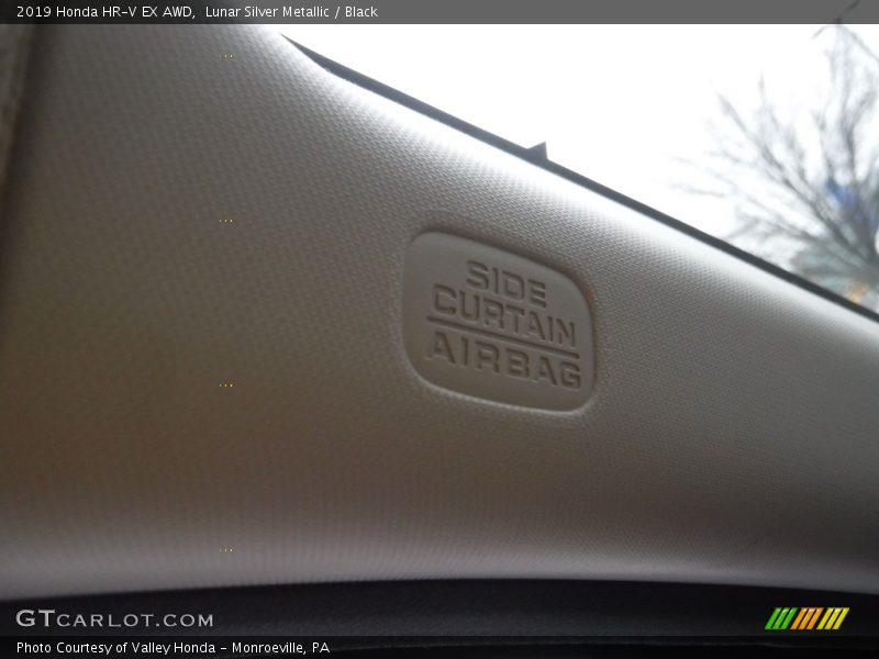 Lunar Silver Metallic / Black 2019 Honda HR-V EX AWD