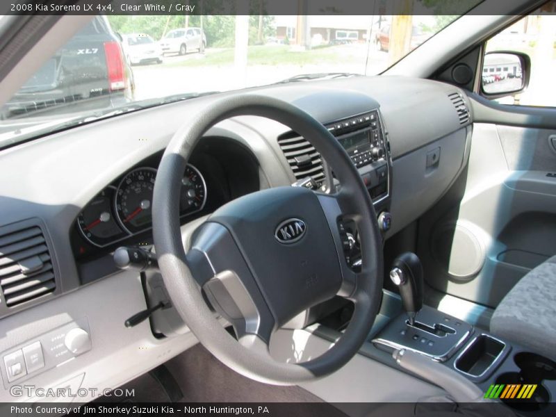 Clear White / Gray 2008 Kia Sorento LX 4x4