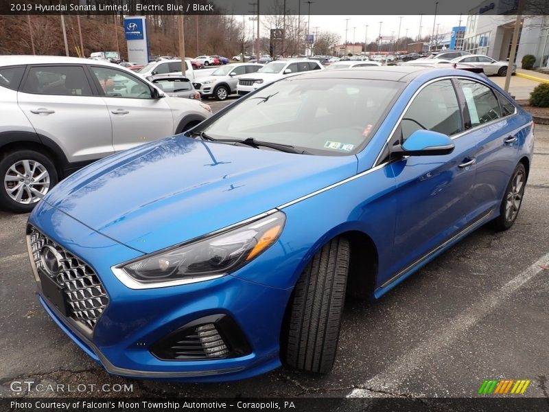 Electric Blue / Black 2019 Hyundai Sonata Limited
