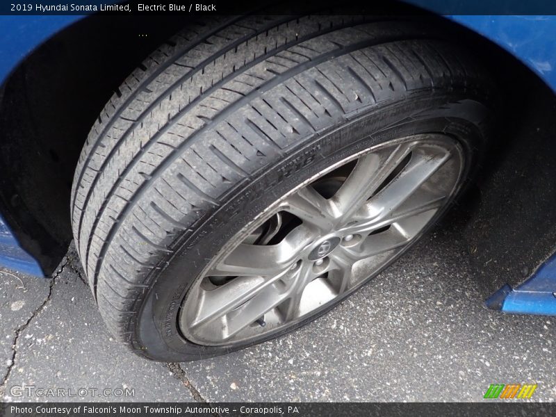 Electric Blue / Black 2019 Hyundai Sonata Limited