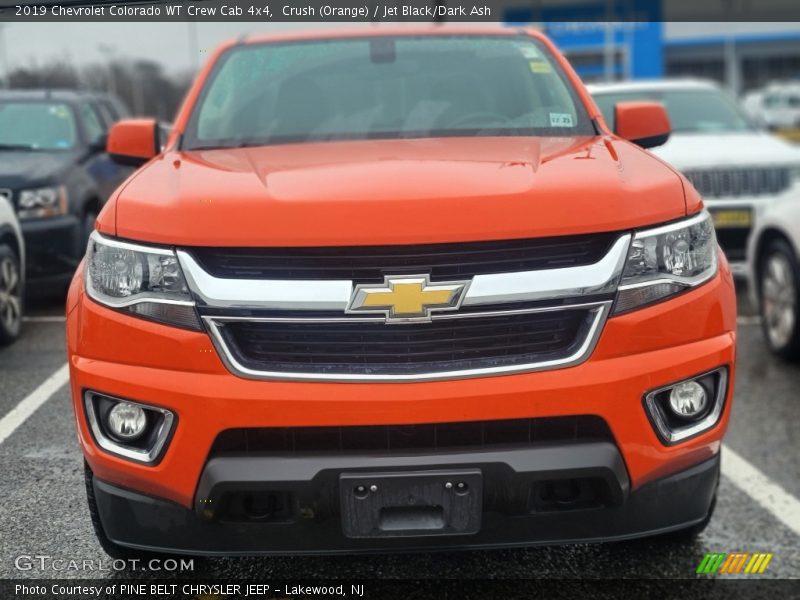 Crush (Orange) / Jet Black/Dark Ash 2019 Chevrolet Colorado WT Crew Cab 4x4