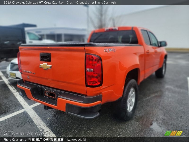 Crush (Orange) / Jet Black/Dark Ash 2019 Chevrolet Colorado WT Crew Cab 4x4