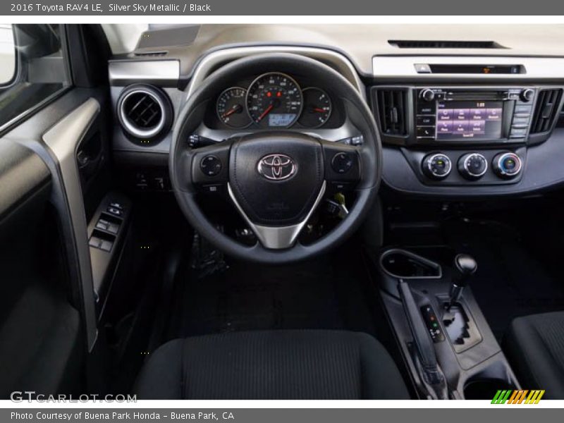 Silver Sky Metallic / Black 2016 Toyota RAV4 LE