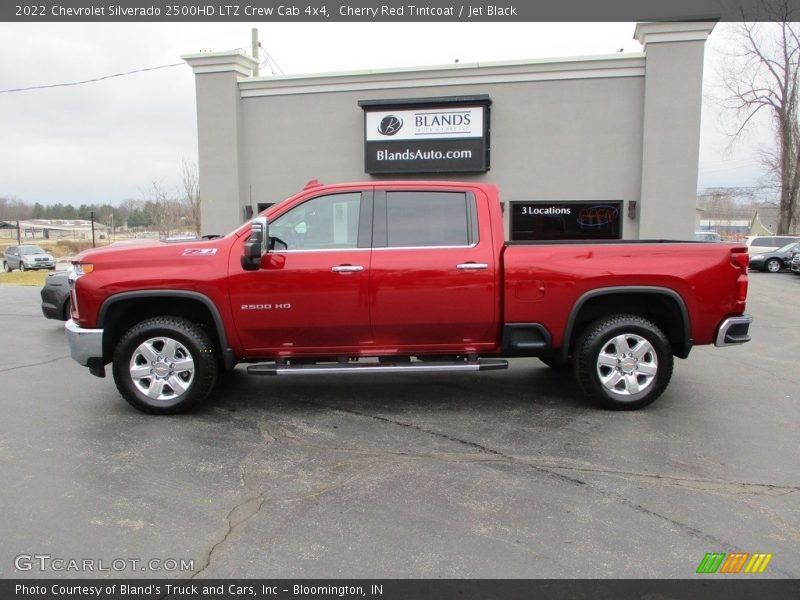 Cherry Red Tintcoat / Jet Black 2022 Chevrolet Silverado 2500HD LTZ Crew Cab 4x4