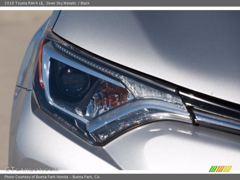 Silver Sky Metallic / Black 2016 Toyota RAV4 LE