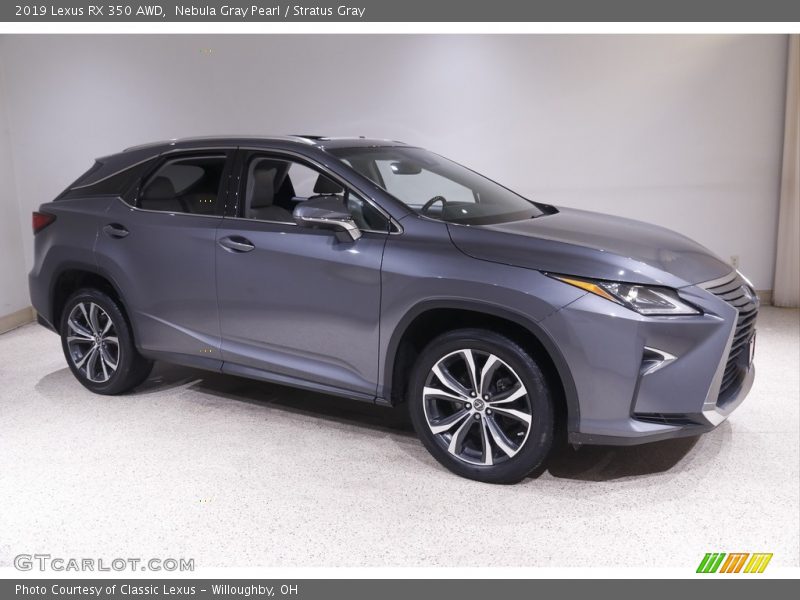 Nebula Gray Pearl / Stratus Gray 2019 Lexus RX 350 AWD