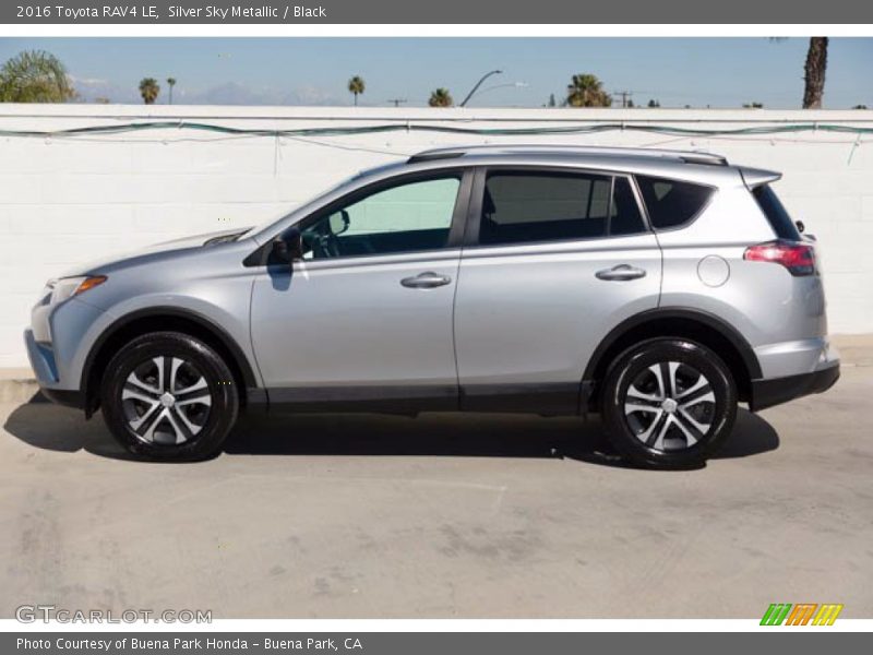 Silver Sky Metallic / Black 2016 Toyota RAV4 LE