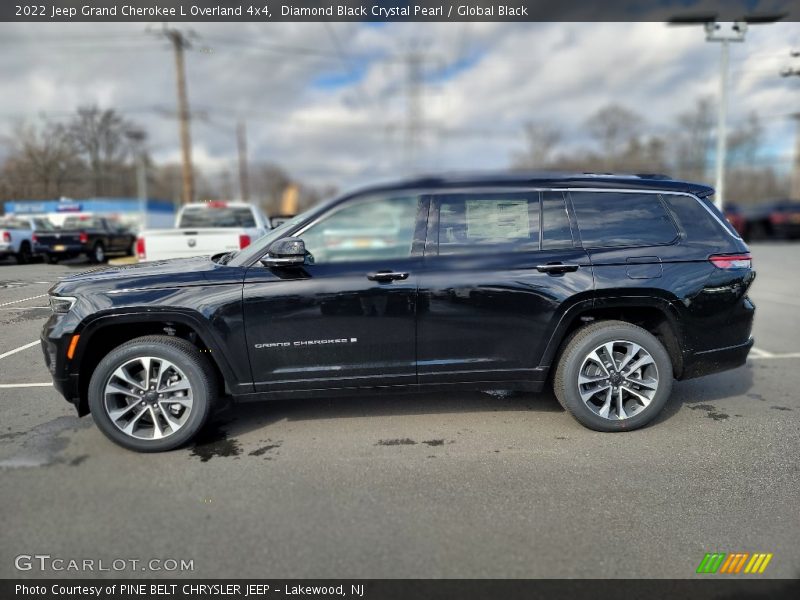 Diamond Black Crystal Pearl / Global Black 2022 Jeep Grand Cherokee L Overland 4x4