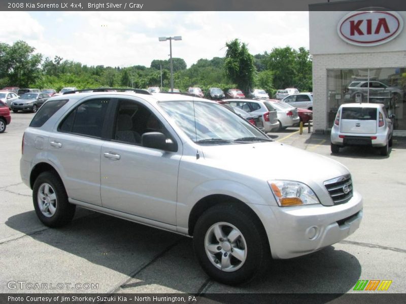Bright Silver / Gray 2008 Kia Sorento LX 4x4