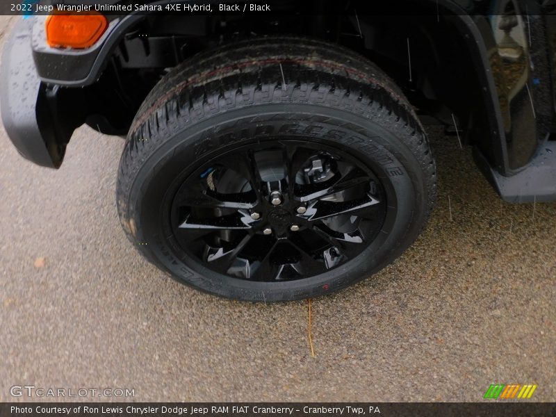 Black / Black 2022 Jeep Wrangler Unlimited Sahara 4XE Hybrid