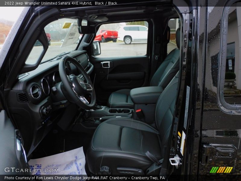 Black / Black 2022 Jeep Wrangler Unlimited Sahara 4XE Hybrid