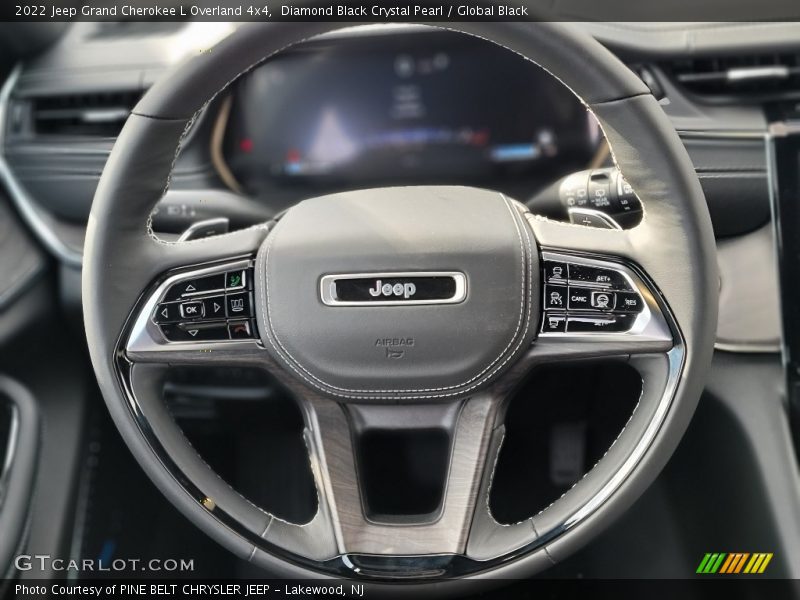 Diamond Black Crystal Pearl / Global Black 2022 Jeep Grand Cherokee L Overland 4x4