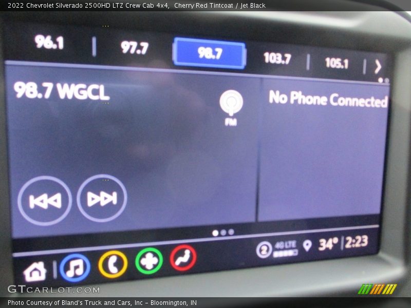 Cherry Red Tintcoat / Jet Black 2022 Chevrolet Silverado 2500HD LTZ Crew Cab 4x4