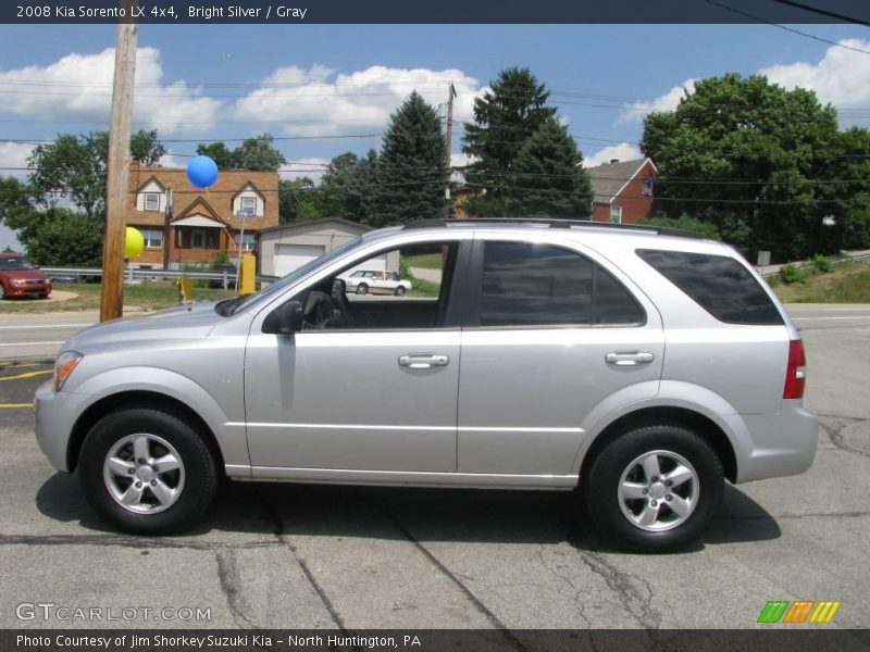 Bright Silver / Gray 2008 Kia Sorento LX 4x4