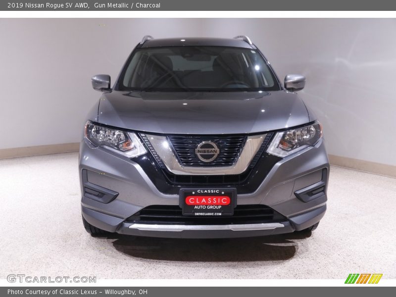 Gun Metallic / Charcoal 2019 Nissan Rogue SV AWD