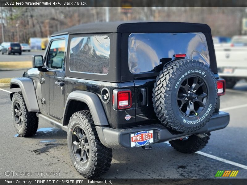 Black / Black 2022 Jeep Wrangler Willys 4x4