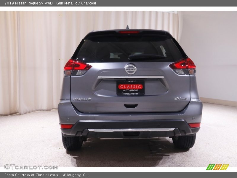 Gun Metallic / Charcoal 2019 Nissan Rogue SV AWD