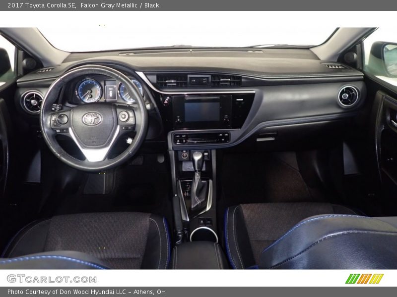Falcon Gray Metallic / Black 2017 Toyota Corolla SE