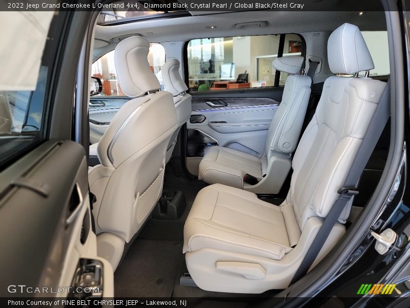 Diamond Black Crystal Pearl / Global Black/Steel Gray 2022 Jeep Grand Cherokee L Overland 4x4