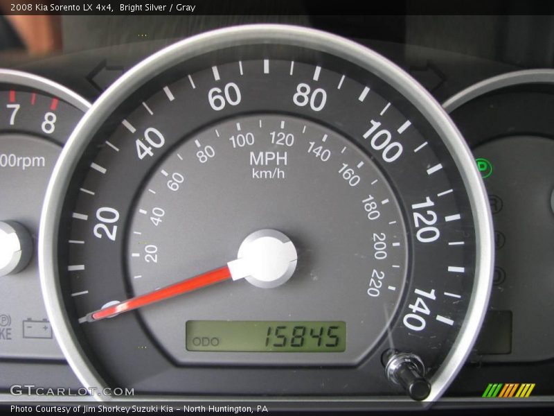 Bright Silver / Gray 2008 Kia Sorento LX 4x4