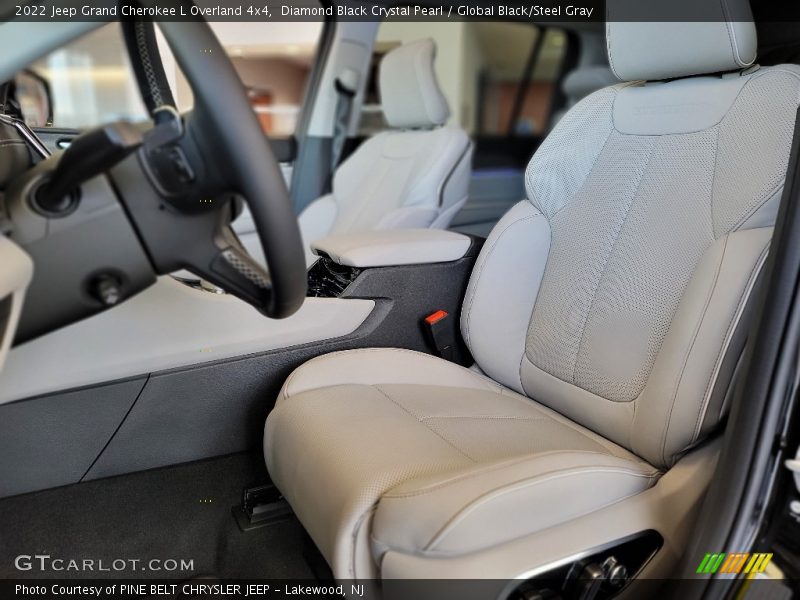 Diamond Black Crystal Pearl / Global Black/Steel Gray 2022 Jeep Grand Cherokee L Overland 4x4