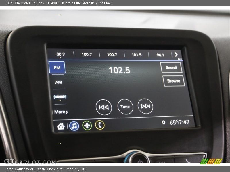 Kinetic Blue Metallic / Jet Black 2019 Chevrolet Equinox LT AWD