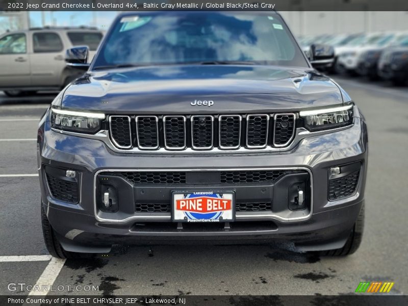 Baltic Gray Metallic / Global Black/Steel Gray 2022 Jeep Grand Cherokee L Overland 4x4