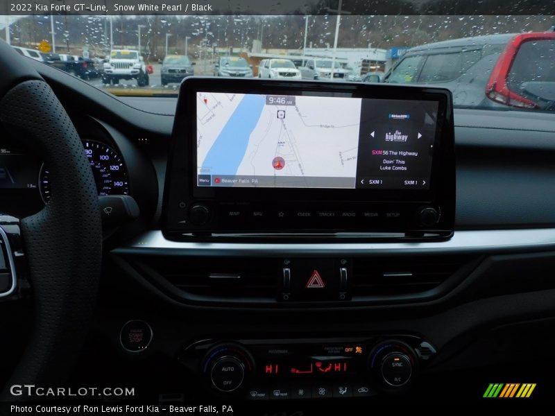 Snow White Pearl / Black 2022 Kia Forte GT-Line