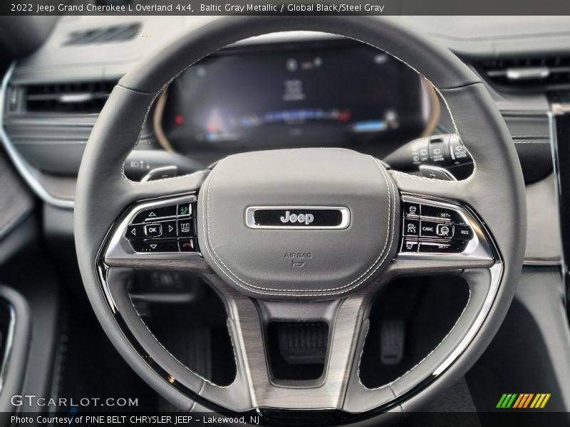 Baltic Gray Metallic / Global Black/Steel Gray 2022 Jeep Grand Cherokee L Overland 4x4
