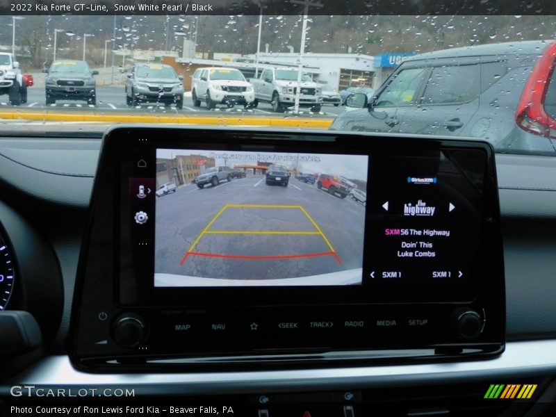 Snow White Pearl / Black 2022 Kia Forte GT-Line