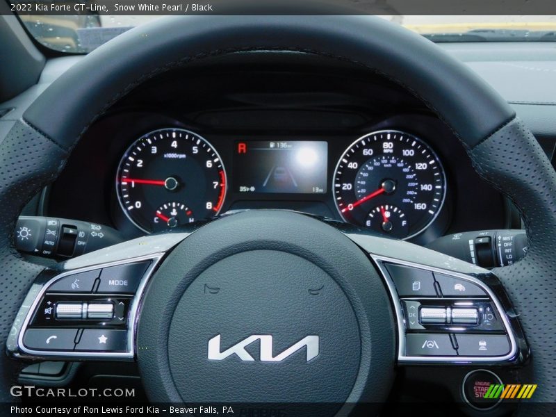 Snow White Pearl / Black 2022 Kia Forte GT-Line