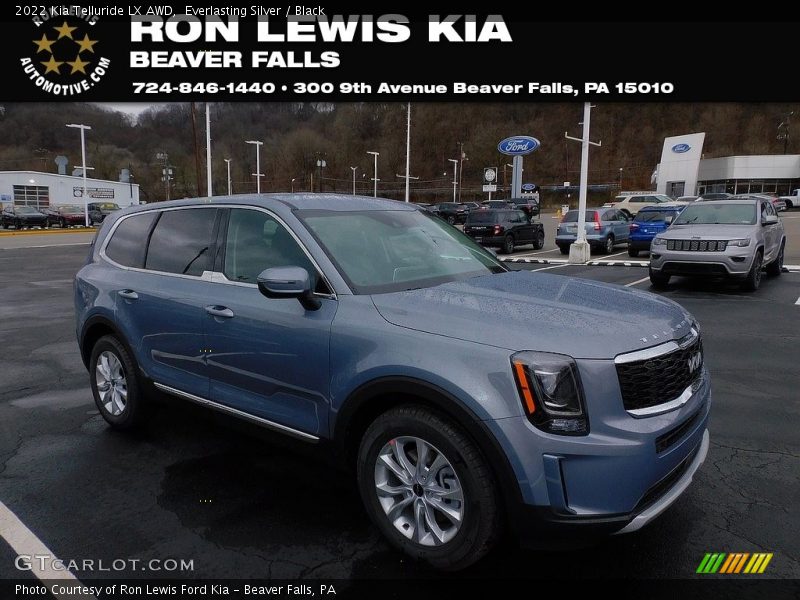 Everlasting Silver / Black 2022 Kia Telluride LX AWD