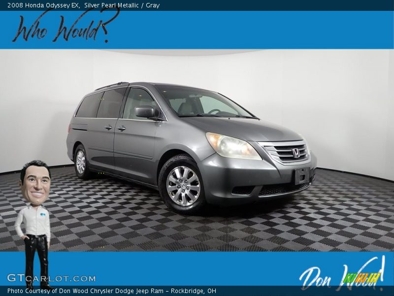 Silver Pearl Metallic / Gray 2008 Honda Odyssey EX