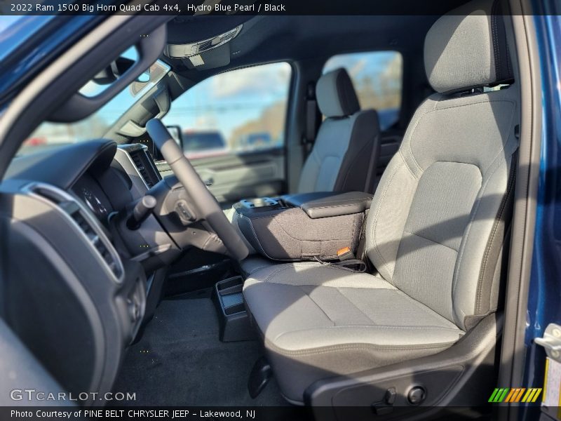 Hydro Blue Pearl / Black 2022 Ram 1500 Big Horn Quad Cab 4x4