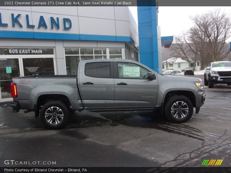 Satin Steel Metallic / Jet Black 2022 Chevrolet Colorado Z71 Crew Cab 4x4