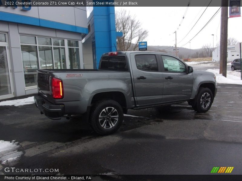 Satin Steel Metallic / Jet Black 2022 Chevrolet Colorado Z71 Crew Cab 4x4