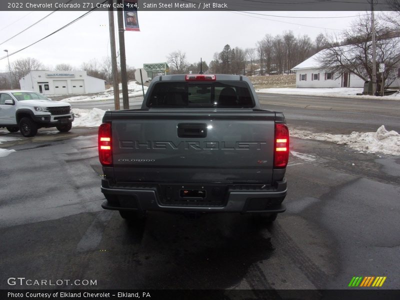 Satin Steel Metallic / Jet Black 2022 Chevrolet Colorado Z71 Crew Cab 4x4