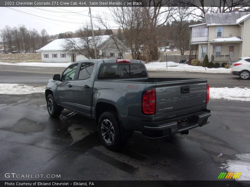 Satin Steel Metallic / Jet Black 2022 Chevrolet Colorado Z71 Crew Cab 4x4