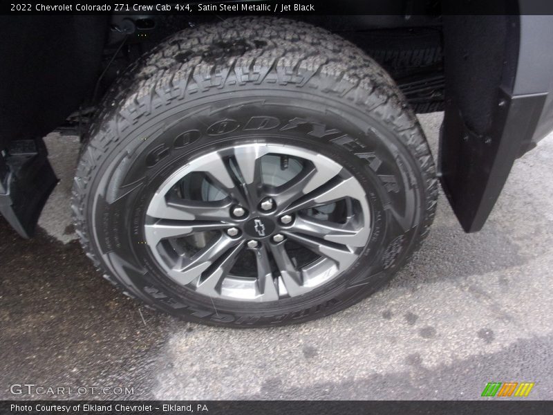Satin Steel Metallic / Jet Black 2022 Chevrolet Colorado Z71 Crew Cab 4x4