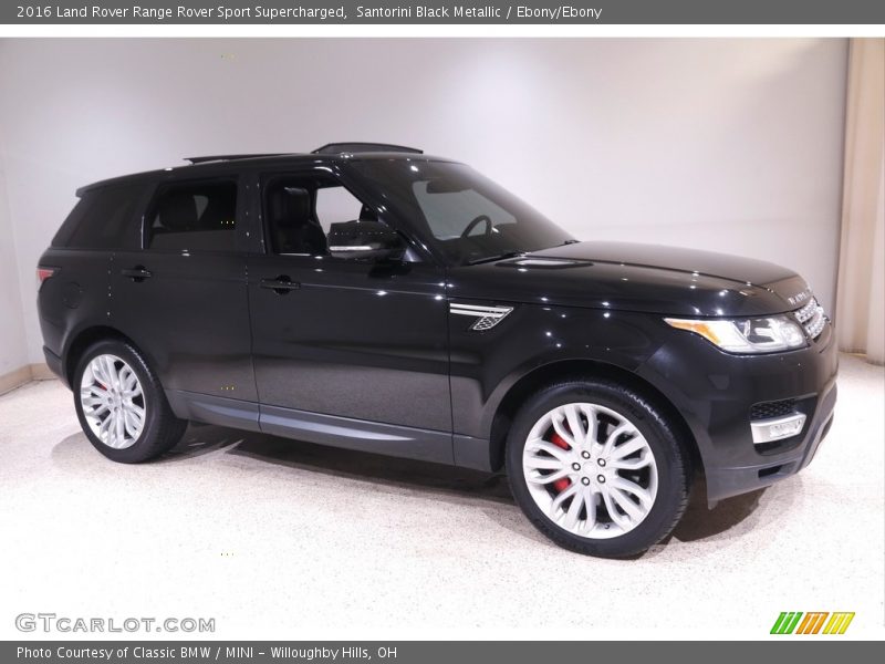 Santorini Black Metallic / Ebony/Ebony 2016 Land Rover Range Rover Sport Supercharged