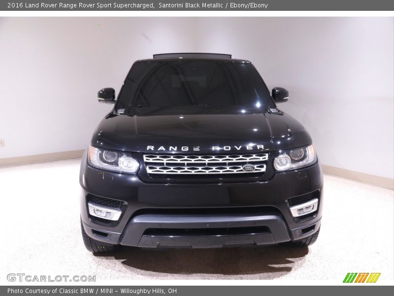 Santorini Black Metallic / Ebony/Ebony 2016 Land Rover Range Rover Sport Supercharged