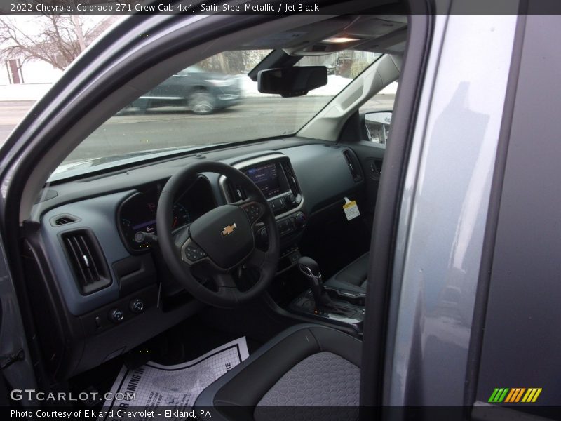 Satin Steel Metallic / Jet Black 2022 Chevrolet Colorado Z71 Crew Cab 4x4