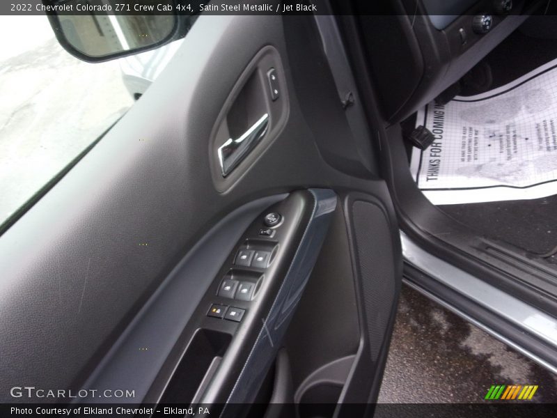 Satin Steel Metallic / Jet Black 2022 Chevrolet Colorado Z71 Crew Cab 4x4