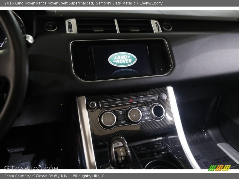 Santorini Black Metallic / Ebony/Ebony 2016 Land Rover Range Rover Sport Supercharged